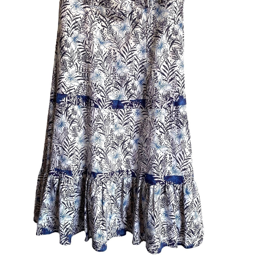 Karen Millen Tiered Halter Dress Butterflies and Foliage‎ Pattern Size 4 - Picture 4 of 12